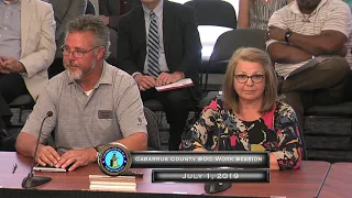 July 1, 2019 Cabarrus County Commissioners Work Session