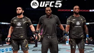 Islam Makhachev vs Leon Edwards (Title fight UFC) | UFC 5 Gameplay #ufc5 #ufcgameplay