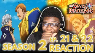 Anime Reactor REACTS to ESCANOR VS ESTAROSSA! Seven Deadly Sins Season 2 Episode 21 & 22 REACTION