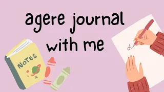 SFW LittleSpace / Agere Journal With Me! - Mental Health May - Age Regression