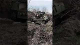 Ukrainian Waffenträger Auf Pz. IV Tank Firing On Russian Positions In Bakhmut Ukraine