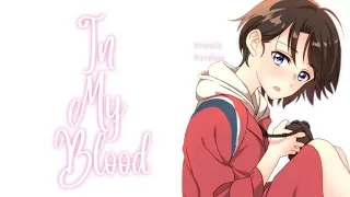 •In my blood || french version ||•amv•nightcore•lyrics•