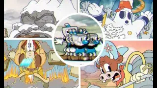 Cuphead - All DLC Bosses with Mugman Army