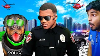 GTA 5 : FRANKLIN & CHOP Joins THE POLICE FORCE👮‍♂️| Gta 5 tamil | Gta tamilan