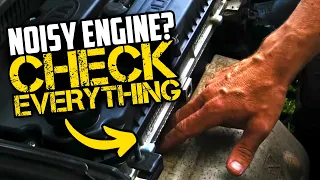 NOISY ENGINE & How To Diagnose - Knocking squealing Whining Pinging Rattling Hissing Groan