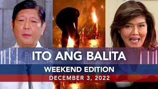 UNTV: Ito Ang Balita Weekend Edition | December 3, 2022