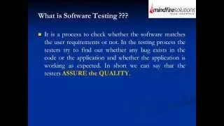 Seminar on Software Testing   Why and How