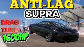 Forza Horizon 5 | Fastest ANTI LAG Toyota Supra 1600HP Drag Build & Tune