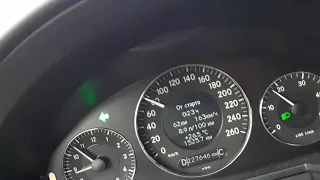 Расход при средней скорости 163 км.ч. Mercedes W211 2.1 diesel