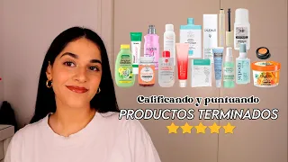 CALIFICANDO y PUNTUANDO PRODUCTOS TERMINADOS || CABELLO, SKINCARE,  MAQUILLAJE Y CUIDADO PERSONAL