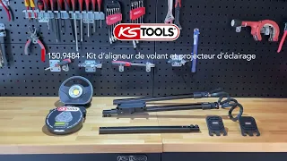 KS Tools - Kit d'aligneur de volant et projecteur d'éclairage (réf. 150.9484)