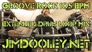 Extended Drum Loop Mix - Groove Rock Beat 105 BPM - JimDooley.net