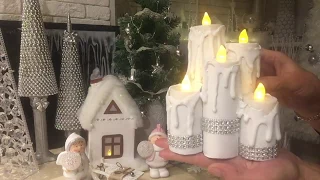 Новогодний декор! Свечи, Домики из втулки от туалетной бумаги! DIY Christmas decor