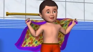 3D Animation After A Bath Nursery rhymes  for childrens  with lyrics