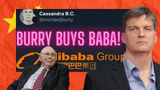 Michael Burry BUYS ALIBABA (BABA) Stock! Charlie Munger Beams With Pride!