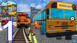 School Bus Driver: Bus Game - Gameplay Walkthrough Part 1 Tutorial (iOS,Android)