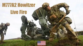U.S. 2CR Soldiers conduct M777A2 Howitzer live fire training - Germany