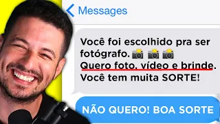 cliente folgada quer foto, vídeo e brinde de graça