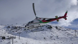 21.11.2019 Blugeon Hélicoptères monte du béton pour la TC Bruyères. 4K vidéo.