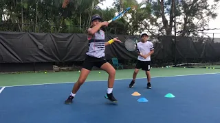 Developing Tennis Champions with Coach Dabul. Players on the videos are between 8 and 11 y/o