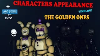 [SFM FNAF] Golden Ones - Characters Appearance Timeline ''Series Backstage'' | Bertbert