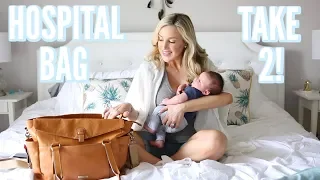 WHAT I ACTUALLY USED IN MY HOSPITAL BAG + WHAT THEY GAVE ME! | LABOR & DELIVERY