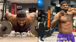 LeBron James' GAME DAY energy is always a VIBE | Gym Workout