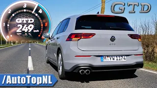 VW Golf GTD MK8 Acceleration Top Speed & Launch Control by AutoTopNL