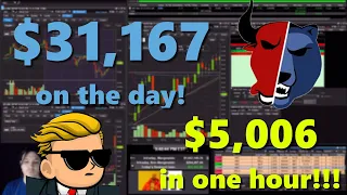 $5,006 Profit LIVE Day Trading the first hour | January 27, 2021