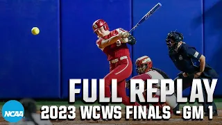 Oklahoma vs. Florida State: 2023 Women's College World Series Finals Game 1 | FULL REPLAY
