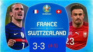 France vs Switzerland 3-3(4-5) extended highlights euro 2020