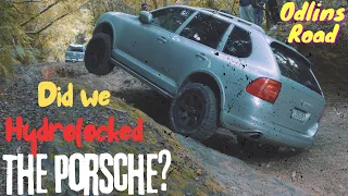 Porsche Cayenne Off Road Test- Wheel Lifts & almost Hydrolocked