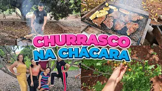 Passamos o Dia Todo na Chácara! ❤ Fizemos Churrasco + Colhendo Frutas do Pé