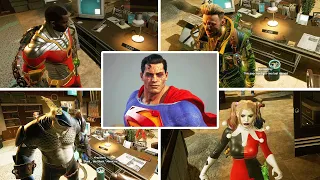 The Squad react to Clark Kent's Office in Suicide Squad: Kill the Justice League