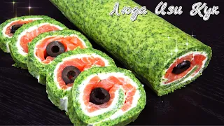 SALMON SPINACH ROLL LudaEasyCook Рецепт на все Времена Лучшие Кулинарные Каналы Кулинарный Блогер