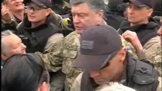 Петр Порошенко прибыл в Славянск (08.07.14)