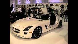 DUBSandTIRES.com 2012 Mercedes SLS Gullwing AMG Review 22 inch Giovanna Black Staggered Wheels