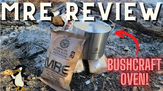 MRE Review Pizza Slice, Pepperoni Baked over Hot Coals!