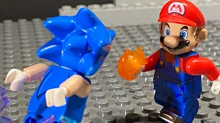 Mario Vs Sonic - a LEGO Stop Motion