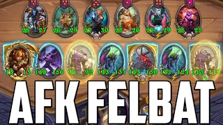 Turn 8 Felbat! AFK Nozdormu Felbat Build | Hearthstone Battlegrounds