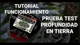 dr otek metal detector TUTORIAL REVIEW Y PRUEBA DE PROFUNDIDAD EN TIERRA Español