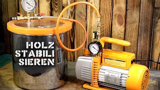 Stabilize Wood | Vacuum, Chamber, Pump, Instruction, Know How, Tutorial, Cactus Juice, Pressure Pot