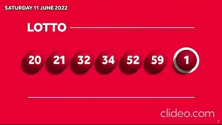 Saturday night lotto Result 11 June 2022 | The National Lottery of 11 June |Saturday Draw 11/06/2022