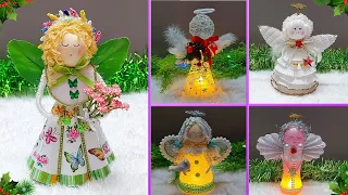 5 Easy Economical Christmas Angel making ideas with Simple Materials | DIY Christmas craft idea🎄169
