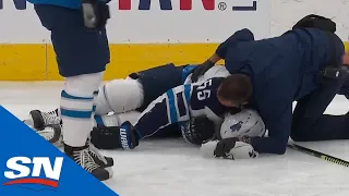 Mark Scheifele Injured & Leaves Game After Awkward Collision With Matthew Tkachuk