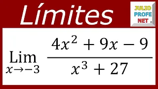 LÍMITES ALGEBRAICOS - Ejercicio 11