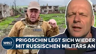 MUNITIONSMANGEL: Darum feuert Wagner-Chef Prigoschin immer wieder gegen die russische Führung
