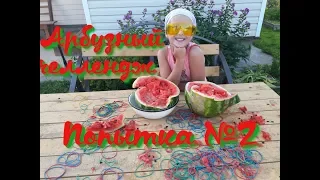 АРбузНЫЙ ЧЕЛЛЕНДЖ взрываем арбуз резинками попытка номер ДВА  watermelon challenge