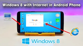 Run Windows 8 with Internet in Android Smartphone Using Limbo PC Emulator | Windows in Android 2024