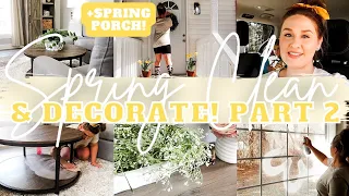 2023 SPRING CLEAN AND DECORATE | SPRING PORCH + SPRING CLEANING LIVING ROOM MOTIVATION | MarieLove